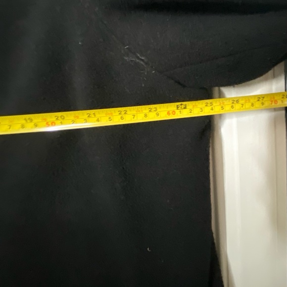 Lauren Ralph Lauren Mens Wool Coat Size 48 L Lined Insulated Zip Collared Black - Picture 9 of 10